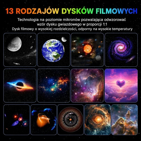 AuraGlow Novaa - Projektor Gwiazd 13 w 1