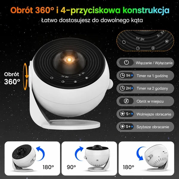 AuraGlow Novaa - Projektor Gwiazd 13 w 1